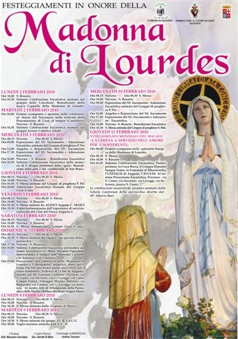Festeggiamenti Alla Madonna Di Lourdes In Chiesa Sacro Cuore Di Augusta A U G U S T A N E W S