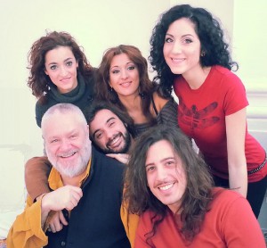 Foto 2 Fabio Grossi con i  giovani attori