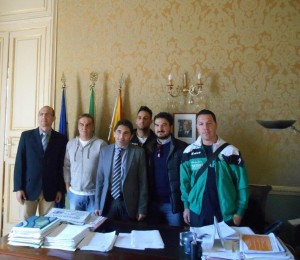delegazione del calcio megara incontra il commissario puglisi